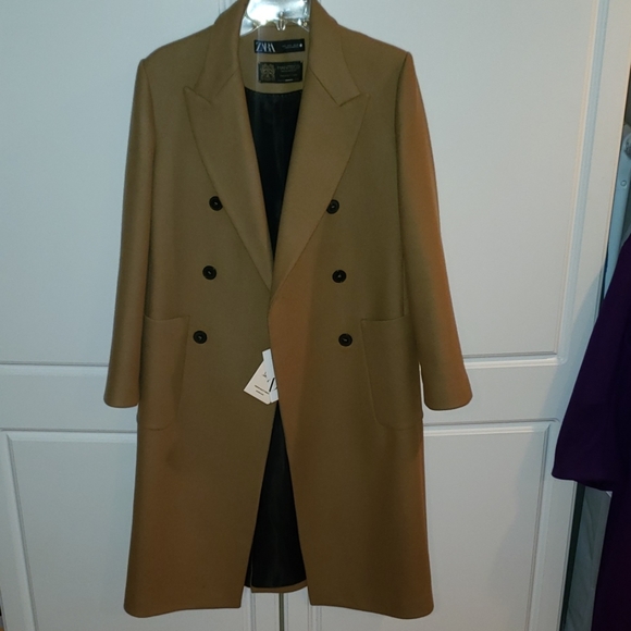 Zara Jackets & Coats Zara Camel Color Wool Coat Poshmark